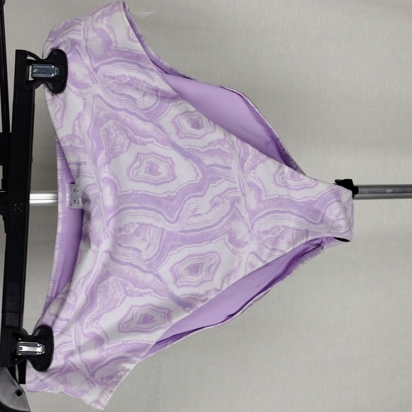 Topshop Purple Marbled High Waist Bikini Bottoms Size 12 NWT - Picture 11 of 12